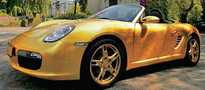 Porsche 911 Cabrio � ������ / Porsche 911 Cabrio in gold 